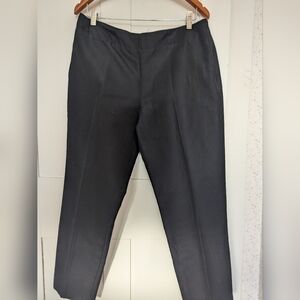 🖤 Talbots Pants womens curvy 12 Black work office Professional cotton silk